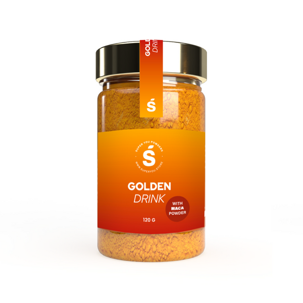 Golden Drink su maca milteliais